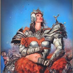 The Lizard Queen, Early Stable Diffusion · FFF\ESD\QL\006