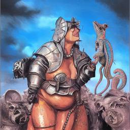 The Lizard Queen, Early Stable Diffusion · FFF\ESD\QL\010