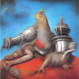 The Lizard Queen, Early Stable Diffusion · FFF\ESD\QL\011