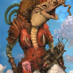 The Lizard Queen, Early Stable Diffusion · FFF\ESD\QL\012