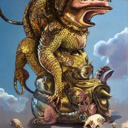 The Lizard Queen, Early Stable Diffusion · FFF\ESD\QL\013