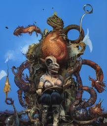 The Lizard Queen, Early Stable Diffusion · FFF\ESD\QL\020
