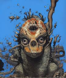 The Lizard Queen, Early Stable Diffusion · FFF\ESD\QL\021