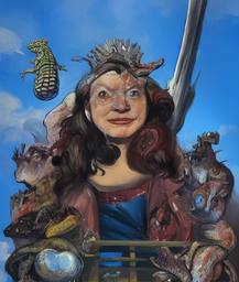 The Lizard Queen, Early Stable Diffusion · FFF\ESD\QL\023