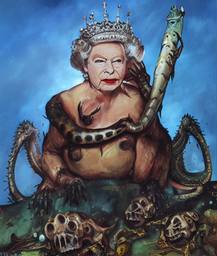 The Lizard Queen, Early Stable Diffusion · FFF\ESD\QL\028