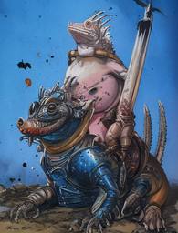 The Lizard Queen, Early Stable Diffusion · FFF\ESD\QL\039