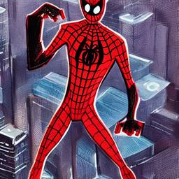 Spiderverse, Early Stable Diffusion · FFF\ESD\SPV\001