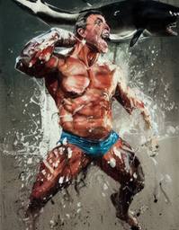 Sylvester Stallone, Early Stable Diffusion · FFF\ESD\SS\015