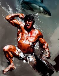 Sylvester Stallone, Early Stable Diffusion · FFF\ESD\SS\020