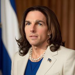 Tom Cruise vs Kamala Harris, Early Stable Diffusion · FFF\ESD\TCVKH\011