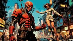 A cyborg Yakuza hits a young beautiful girl she is…, Paradigm 13 · FFF\RB\P13\016\002
