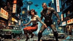 A cyborg Yakuza hits a young beautiful girl she is…, Paradigm 13 · FFF\RB\P13\016\003