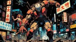 A cyborg Yakuza hits a young beautiful girl she is…