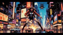 A cyborg Yakuza hits a young beautiful girl she is…, Paradigm 13 · FFF\RB\P13\017\003