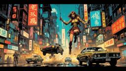 A cyborg Yakuza hits a young beautiful girl she is…