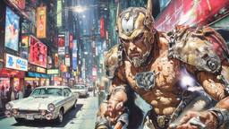 A cyborg Yakuza with tattoos, Paradigm 13 · FFF\RB\P13\018\007