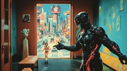 A cyborg Yakuza with tattoos, Paradigm 13 · FFF\RB\P13\018\013