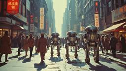 Robot police dogs heard protestors into a corner of a…, Paradigm 13 · FFF\RB\P13\021\001