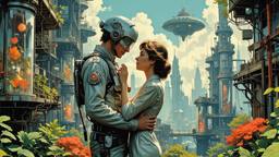 Amazing futuristic utopian city