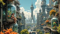 Amazing futuristic utopian city, Paradigm 13 · FFF\RB\P13\050\003