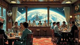 Party in orbit on the most luxurious star cruiser, Paradigm 13 · FFF\RB\P13\053\001