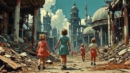 A group of children playing in the dirt, Paradigm 13 · FFF\RB\P13\063\003