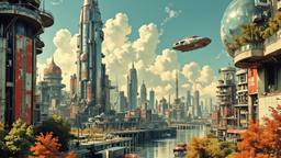 Amazing futuristic utopian city, Paradigm 13 · FFF\RB\P13\065\002