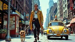 Scene from a movie set in 1980's new york street, Paradigm 13 · FFF\RB\P13\071\001
