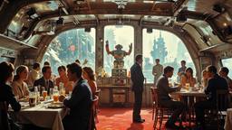 Party in orbit on the most luxurious star cruiser, Paradigm 13 · FFF\RB\P13\085\001