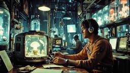 Cute scifihero man in futurisc costume, Paradigm 13 · FFF\RB\P13\090\007