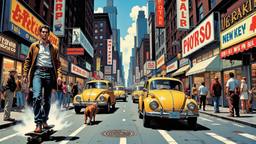 1980's new york street, Paradigm 13 · FFF\RB\P13\094\002