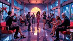 Disco dancing Party in orbit on the most luxurious star…, Paradigm 13 · FFF\RB\P13\098\002