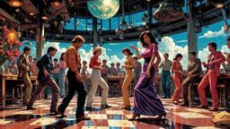 Disco dancing Party in orbit on the most luxurious star…, Paradigm 13 · FFF\RB\P13\098\003