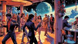 Disco dancing Party in orbit on the most luxurious star…, Paradigm 13 · FFF\RB\P13\098\004