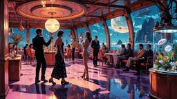 Disco dancing Party in orbit on the most luxurious star…, Paradigm 13 · FFF\RB\P13\098\005