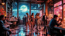 Disco dancing Party in orbit on the most luxurious star…, Paradigm 13 · FFF\RB\P13\098\006
