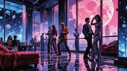 Disco dancing Party in orbit on the most luxurious star…, Paradigm 13 · FFF\RB\P13\098\007