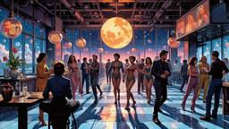 Disco dancing Party in orbit on the most luxurious star…, Paradigm 13 · FFF\RB\P13\098\008