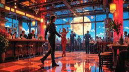 Disco dancing Party in orbit on the most luxurious star…, Paradigm 13 · FFF\RB\P13\098\010