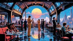 Disco dancing Party in orbit on the most luxurious star…, Paradigm 13 · FFF\RB\P13\098\012