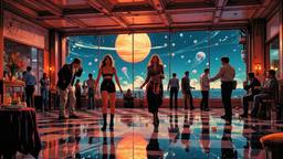 Disco dancing Party in orbit on the most luxurious star…, Paradigm 13 · FFF\RB\P13\098\014