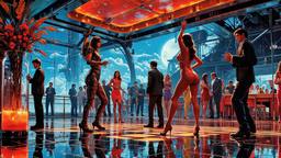 Disco dancing Party in orbit on the most luxurious star…, Paradigm 13 · FFF\RB\P13\098\015