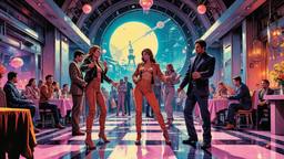 Disco dancing Party in orbit on the most luxurious star…, Paradigm 13 · FFF\RB\P13\098\016