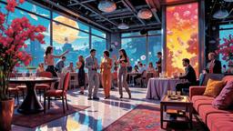 Disco dancing Party in orbit on the most luxurious star…, Paradigm 13 · FFF\RB\P13\098\021