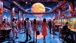 Disco dancing Party in orbit on the most luxurious star…, Paradigm 13 · FFF\RB\P13\098\023