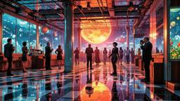 Disco dancing Party in orbit on the most luxurious star…, Paradigm 13 · FFF\RB\P13\098\027