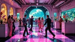 Disco dancing Party in orbit on the most luxurious star…, Paradigm 13 · FFF\RB\P13\098\029