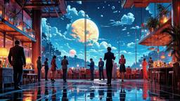 Disco dancing Party in orbit on the most luxurious star…, Paradigm 13 · FFF\RB\P13\098\031