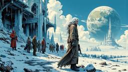 Distopian old Ice queen wrapped in furs, Paradigm 13 · FFF\RB\P13\101\001