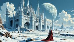 Distopian old Ice queen wrapped in furs, Paradigm 13 · FFF\RB\P13\101\003